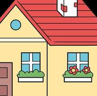 نقاشی ساختمان و درب و پنجره و صنعتی