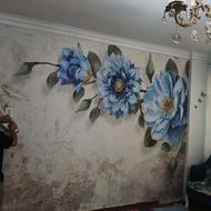 نصب کاغذ دیواری