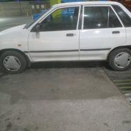 یک دستگاه پراید سفید سالم دوگانه کارخونه