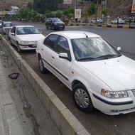 سمند مدل 92 سفید دور رنگ