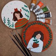 دیوار کوب سفالی