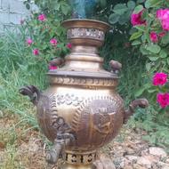 سماور برنجی زغالی