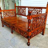 تخت چوبی سنتی گره چینی مبل