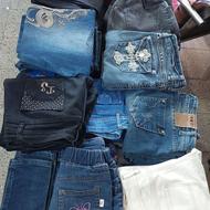 انواع شلوار لی و کتان و پارچه ای زنانه بچگانه