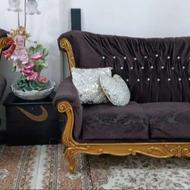 مبل هفت نفره با چوب راش در حد