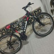 دوچرخه نو 26 دنده دار و دیسکی و فنر دار