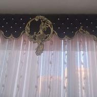 پرده پذیرایی کامل با آرک فرشته و والان