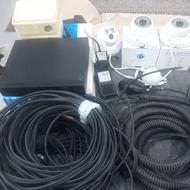 لوازم کامل دوربین مداربسته درحد نو