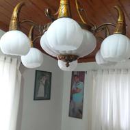 لوستر برنجی شش شاخه