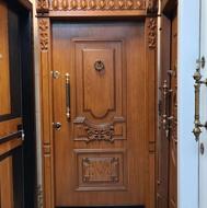 درب ضدسرقت کلاسیک رویه گردو ضد سرقت پنجره اتاق ژیوادرب3579