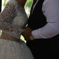 فروش فوری لباس عروس عربی شاین دار و نو