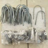 پی و مهره و پیچ تمام رزوه طرح U