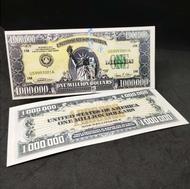 اسکناس 1 ملیون دلاری کلکسیونی ، با نخ امنیتی و، ماوراء بنفش