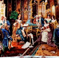 تابلو فرش دستبافت 10 درصد ابریشم