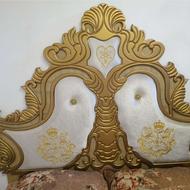 تخت خواب دونفره کاملاً سالم به همراه تشک خوش خواب