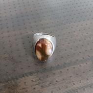 انگشتر دست ساز رکاب پافیلی،نگین عقیق اصل