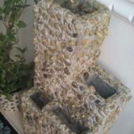 ست آبنما وگلدان سنگی