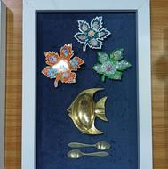 تابلو مس میناکاری شده و برنج