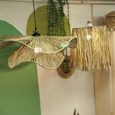 صنایع حصیری لوستر و میزوصندلی حصیری دیوارکوب حصیری