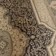 فرش کرم سرمه ای