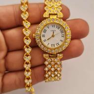 ساعت کلاسیک طلایی دد طرح بندی ممختلف