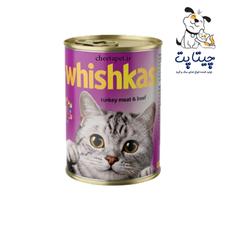 کنسرو غذای گربه نچرال طعم گوشت گوساله و بوقلمون