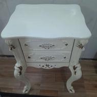 میز تلفن شیری در حد نو