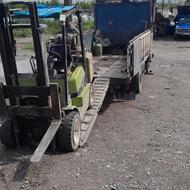 خدمات لیفتراک مهرداد تخلیه بار همراه با خودرو بر