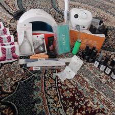 پک کامل وسایل کاشت ناخن (لاین ژل) درحد نو