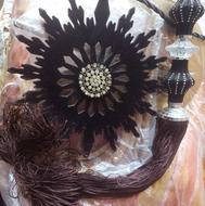 دوپرده حریر آماده وسائل جمع شدن پرده