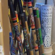 ساز باران ساز دیجریدو فلوت ماراکاس و بوم رنگ موجود