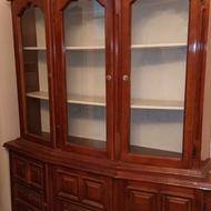 کمد بوفه ویترین قدیمی چوبی