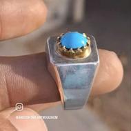 انگشترفیروزه محک نیشابوری کمیاب وکلکسیونی