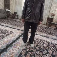 کاپشن چرم اصل سایز بزرگ نو نو