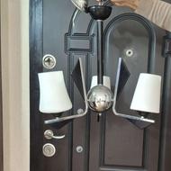 لوستر سقفی 3 حباب و سه شعله