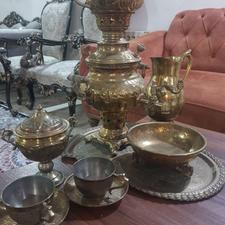 سرویس سماور ذغالی برنجی