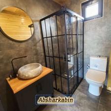 کابین دوش دوردوشی حمام شیشه ای پارتیشن