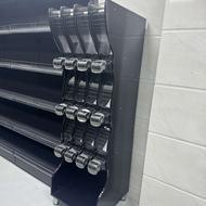 استند حبوبات درب دار قفسه انباری قفسه فلزی قفسه فروشگاهی