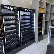 استند چیپس و پفک قفسه فروشگاهی ویترین فلزی استند سیگار رگال