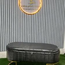 نیمکت انتظار باکس دار مدل هلال صندلی انتظار نیمکتی سه نفره