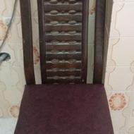 4عدد صندلی چوبی سالم