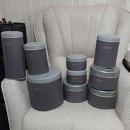 9تیکه از ظروف چای و حبوبات و قند و....