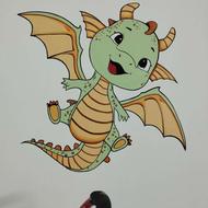 نقاشی دیواری ،کافه،ساختمان