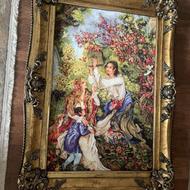 تابلو فرش بزرگ مینیاتور ماشینی