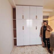 کمد دیواری ملامینه با شاسی 15 سانت