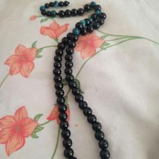 تسبیح سنگی .سنگ اونیکس براق