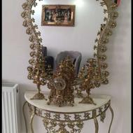 آینه و شمعدان برنز