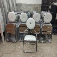 صندلی فلزی سفید کرایه ای اجاره ای