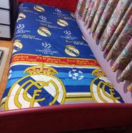 تخت یکنفره فلزی با تشک.