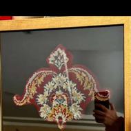 تابلو کالیگرافی از تیکه فرش حرم امام رضا